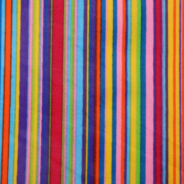 80% Poly 20% Cotton - Pink Stripe - 112cm/44